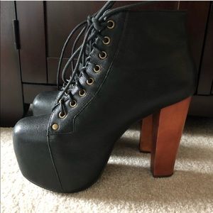 Jeffrey Campbell Leather Lita Booties